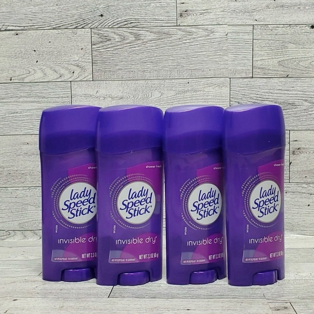 4 pack - Lady Speed Stick Antiperspirant Invisible Dry SHOWER FRESH 1.4 Oz each